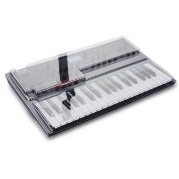 Decksaver Keyboard Cover for Korg Wavestate, Opsix, and Modwave - Protective Dust Cover in Smoked/Clear Finish