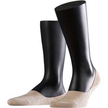 Falke Step Algodón Color único Invisible 1 Par Calcetines, Beige