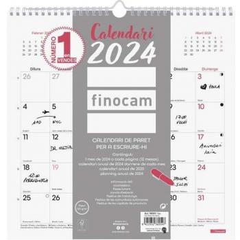 Calendario de Pared Finocam Chic Escribir 30x30 cm 2024 Catalán Blanco