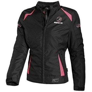 Bering berladymelisnft3 chaqueta moto Lady melissal, Negro Fuschia T3/42fr