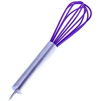 Lacor 64429 - Batidor silicona morado 23 cms