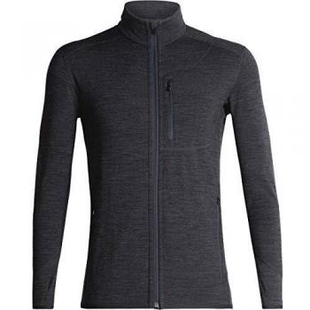Icebreaker Descender LS Zip Chaqueta, Hombre, Gris