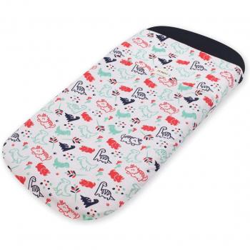 Sábana Anti Destape Capazo para Bebé de Algodón Orgánico Jyoko Dino Party (75x35cm)