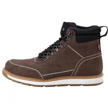 Botas Levi's Axel marrón oscuro para hombre, tamaño 45 EU, botín plano