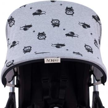 Capota Jyoko para silla de paseo Bugaboo Bee 3, compatible, diseño Robot Space