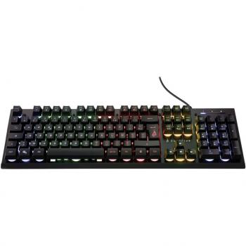 Teclado Gaming KingPin X2 USB AZERTY Francés Iluminado RGB con Teclas Multimedia