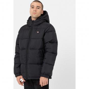 Dickies Men's Lightweight Hooded Puffer Jacket - Black, Size M