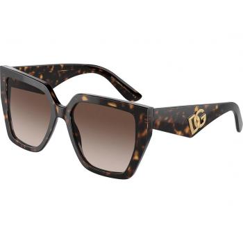 Dolce & Gabbana DG4438 502/13 55-17 Square Havana Sunglasses