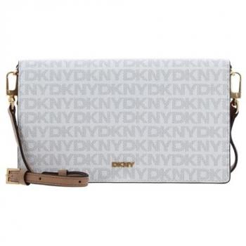 DKNY Farah Clutch Bag - White, One Size, Stylish Design