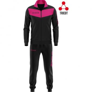 Givova Chándal Visa Fluo Conjunto Deportivo para Hombre Negro/Rosa M