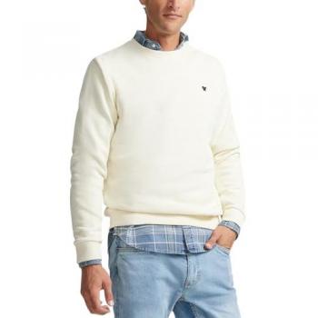 Sudadera Minilogo Crema para Hombre - Silbon Talla XXL