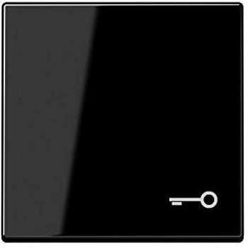 Tecla simple símbolo puerta interruptor pulsador A500 negro JUNG 0712146959