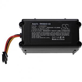 Batería de 3000 mAh, 14.4V, Li-Ion compatible con aspiradoras 360 C50, T90, S5, X9, S7 Pro y Bagotte BL509