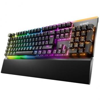 Teclado Gaming Be Quiet! Light Mount Silent Tactile USB QWERTZ Alemán Negro con Interruptores Mecánicos Silenciosos y 3 Capas de Aislamiento