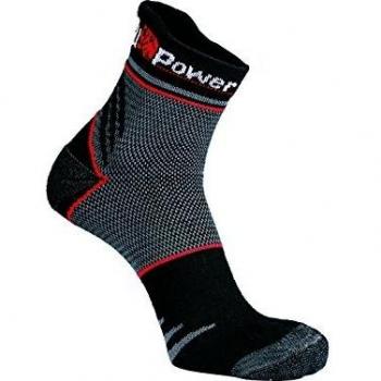 Calza Técnica Corto Sunny U-Power Black Carbon con Talón y Punta Reforzados - Talla L
