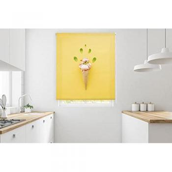 Estor Enrollable Traslúcido Estampado Digital para Cocina 155x180 cm