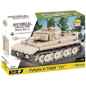 Set de Construcción Histórica COBI PzKpfw VI Tiger 131, Escala 1:48, 340 Piezas