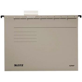 Archivador Colgante LEITZ ALPHA A4, Abierto Lateralmente, Pack de 5, Color Gris