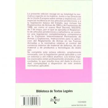 Legislación sobre armas y explosivos