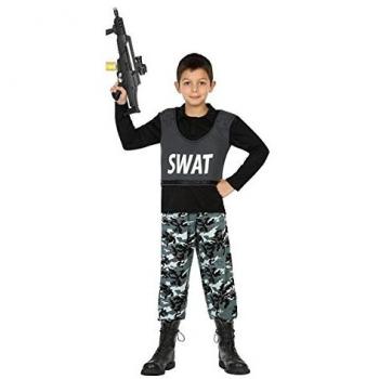 Disfraz Infantil Policía SWAT Multicolor - Talla 5-6 Años (2 Piezas)