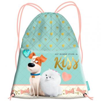 Karactermania Mascotas Charm Bolsa de Cuerdas Para El Gimnasio, 41 cm, Turquesa