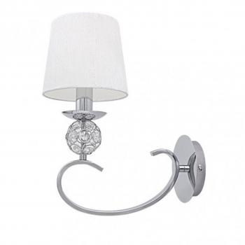 FABRILAMP Aplique Ordoñez 1xe14 Cromo Pantalla Blanca 34x15x25 Cm