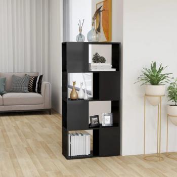 Estantería divisor de espacios gris con brillo 60x24x124,5 cm