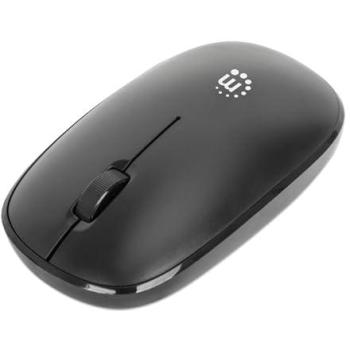 Ratón Óptico Inalámbrico USB Ambidiestro 1200 DPI Manhattan MW3050 con Receptor Nano y Rueda de Desplazamiento