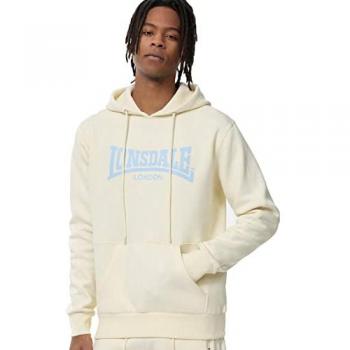 Lonsdale Belmaduthy Beige Hoodie for Men, XL Size