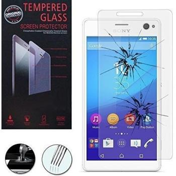 Sony Xperia C4% 2F C4 Dual E5303 E5306 E5353 E5333 E5343 E5363: 1-Protector de pantalla vidrio templado, transparente