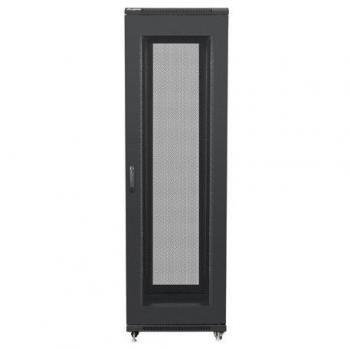 Armario Rack 19 Lanberg de Pie 42U 600x800 Negro con Puertas Perforadas
