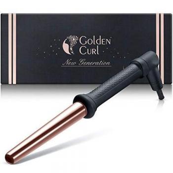 Rizador de Pelo Profesional Golden Curl GC_506 Oro Rosa - Caliente, 18-25mm, Tecnología Cerámica y Turmalina