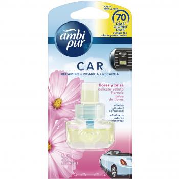 Ambi Pur Car Air Freshener For Car, Flowers Full Charge, 7 ml
