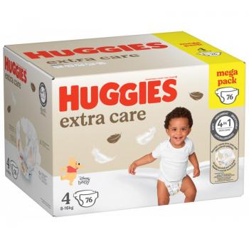 Pañales Huggies Extra Care Talla 4 (8-16 kg) Mega Pack 76 Unidades