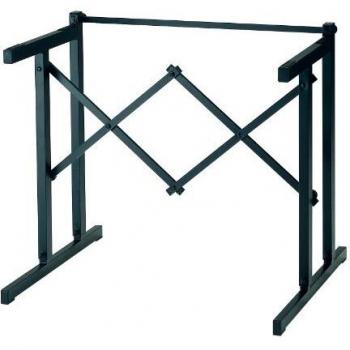 K&M 18880 Black Keyboard Stand - Adjustable Table-Style Support for Keyboards