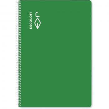 BLOCK ESCOLOFI A4 80h PT.5 70g VERDE - Pack de 5 unidades