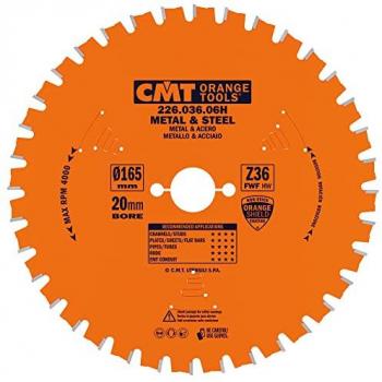 Sierra Circular Industrial para Metales 165x20mm 36 Dientes CMT