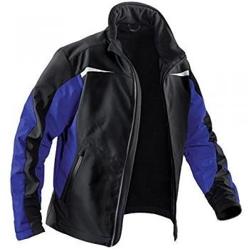 Chaqueta Softshell FORM 1241 WEATHER Talla XXL Negra/Azul Kornblumen KÜBLER