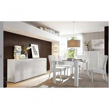 Comedor Completo Easy Blanco Lacado - Mueble para Vajilla Azura Home Design