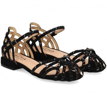 Alma en Pena Sandalias Mujer Negro