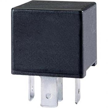 HELLA 4RD 007 903-021 Relé, corriente de trabajo - 24V - 5polos - Diagrama de circuito: W3 - Conector: B1 - Contacto ruptor/Contacto de cierre/contacto conmutador - Color: negro - sin soporte