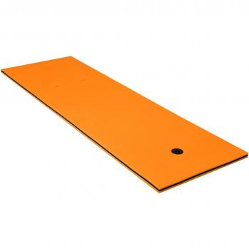 Colchoneta Flotante de Espuma para Actividades Acuáticas, Naranja, 210 x 66 x 3.5 cm, para Piscina, Playa y Lago