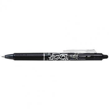 Bolígrafo Pilot FriXion Clicker 0.7 Negro Borrable