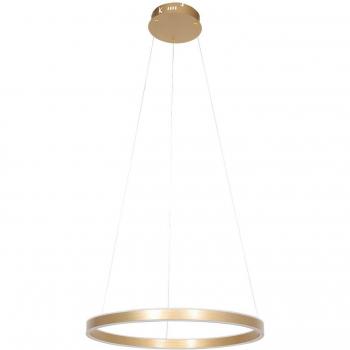 Lámpara colgante LED Ringlux Ø 60 cm, 2 luces, oro - Steinhauer