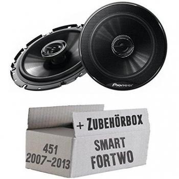 Smart ForTwo 451 Front - Pioneer TS-G1732i - 16cm 2-Wege Koaxe Lautsprecher - Einbauset