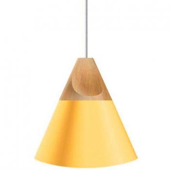 LEDBOX Lámpara colgante KONO Amarillo, E27