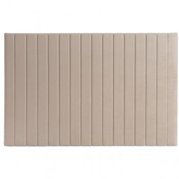 Cabecero en terciopelo beige grisáceo L170 cm NEHA