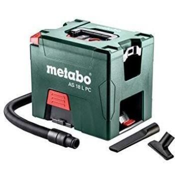 Metabo Akku-Sauger mit manueller Filterreinigung Karton 18V 2x5.2Ah Aspirador a batería AS 18 L PC