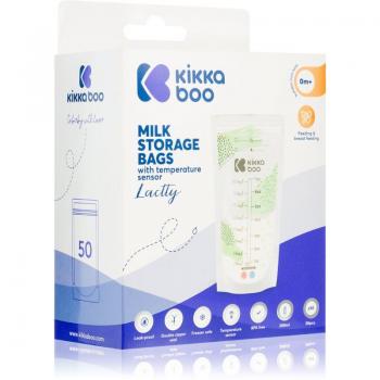 Bolsas de almacenamiento de leche materna con sensor de temperatura 50 uds Lactty, capacidad de 200 ml cada una