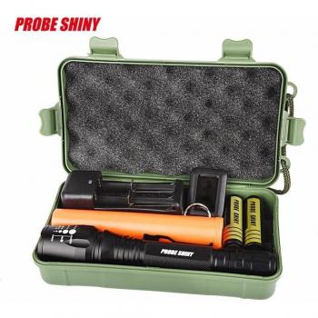 Koly 8000 lúmenes super brillante XM-L T6 LED foco ajustable linterna recargable de la antorcha